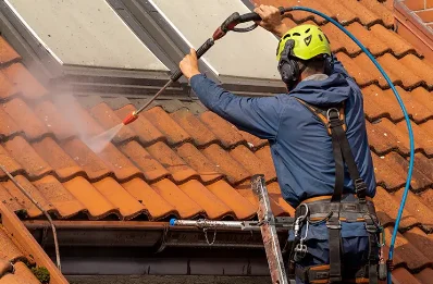 Démoussage et hydrofuge de toiture aux Pujols